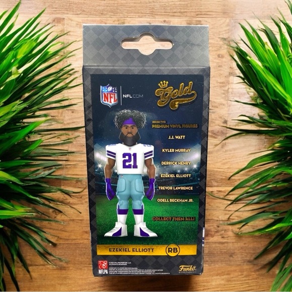 FUNKO Gold Premium Vinyl Figure - Ezekiel Elliott #21 Dallas Cowboys - Picture 2 of 3